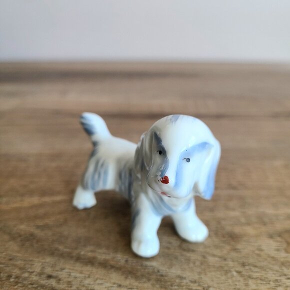 Vintage porcelain dog figurine. Japan. - Picture 2 of 5